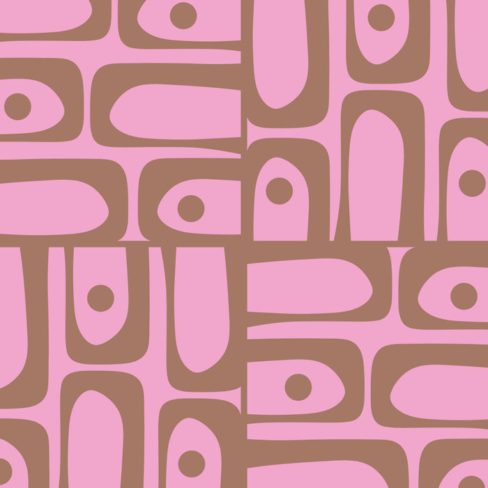 Mid Century Modern Piquet 4 Inspired by PANTONE 17 1230 Color of the Year Mocha Mousse Coffee Mug Gallery Image 2