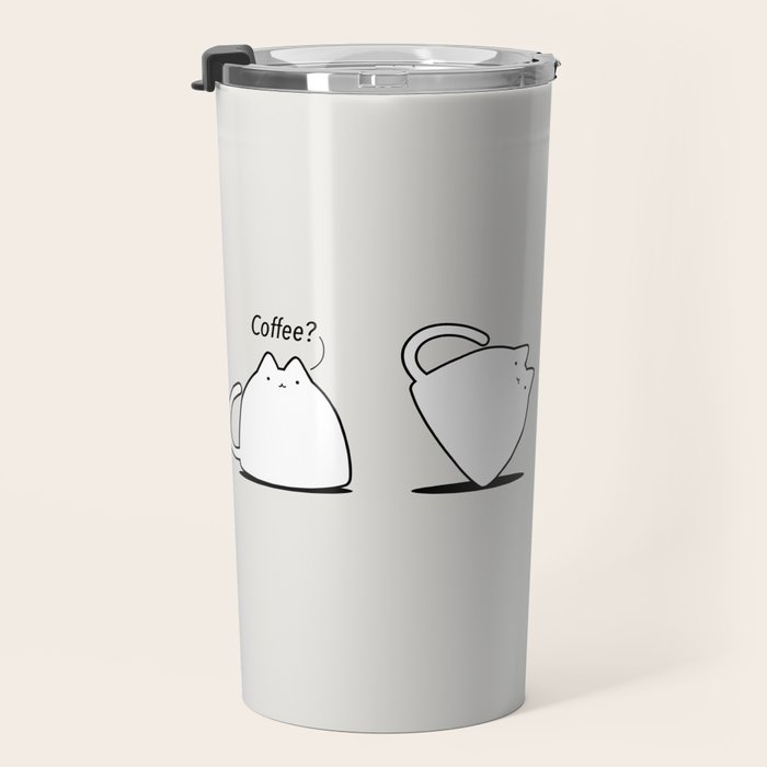 Coffee Cat 3: Coffee? Travel Mug Gallery Image 3