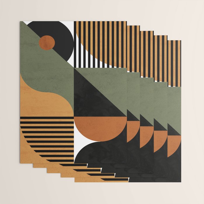 Bau Haus Mid Century 3 Wrapping Paper Gallery Image 3
