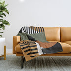 Bau Haus Mid Century 3 Throw Blanket Gallery Image 1