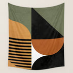 Bau Haus Mid Century 3 Wall Tapestry Gallery Image 4