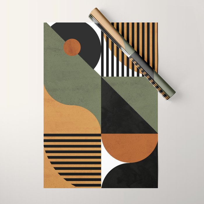 Bau Haus Mid Century 3 Wrapping Paper Gallery Image 1