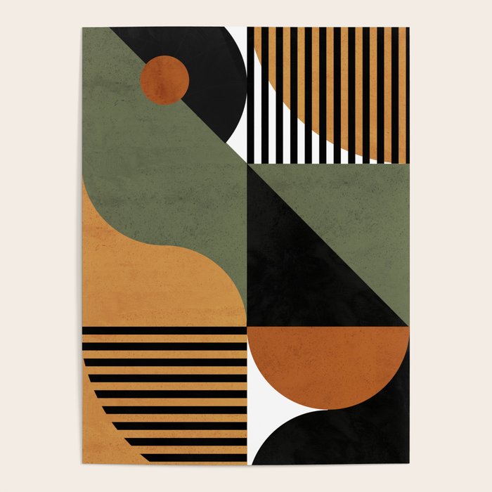 Bau Haus Mid Century 3 Poster Gallery Image 1