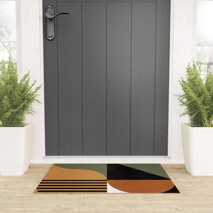 Bau Haus Mid Century 3 Welcome Mat Gallery Image 3