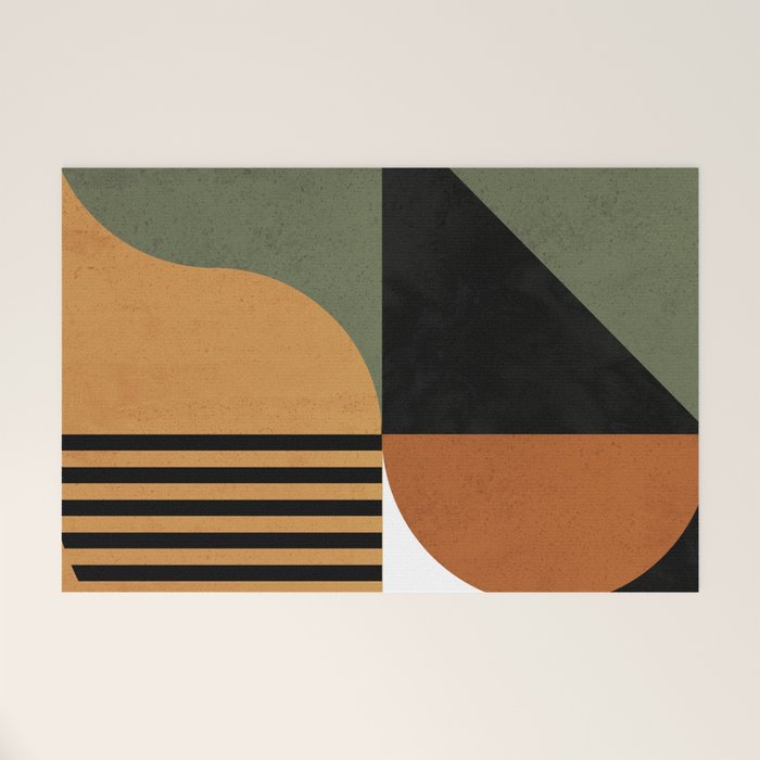 Bau Haus Mid Century 3 Welcome Mat Gallery Image 1