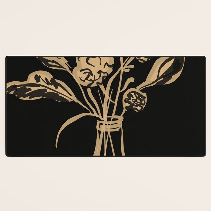 Minimalist Flowers In A Vase 5 Desk Mat Gallery Image 3