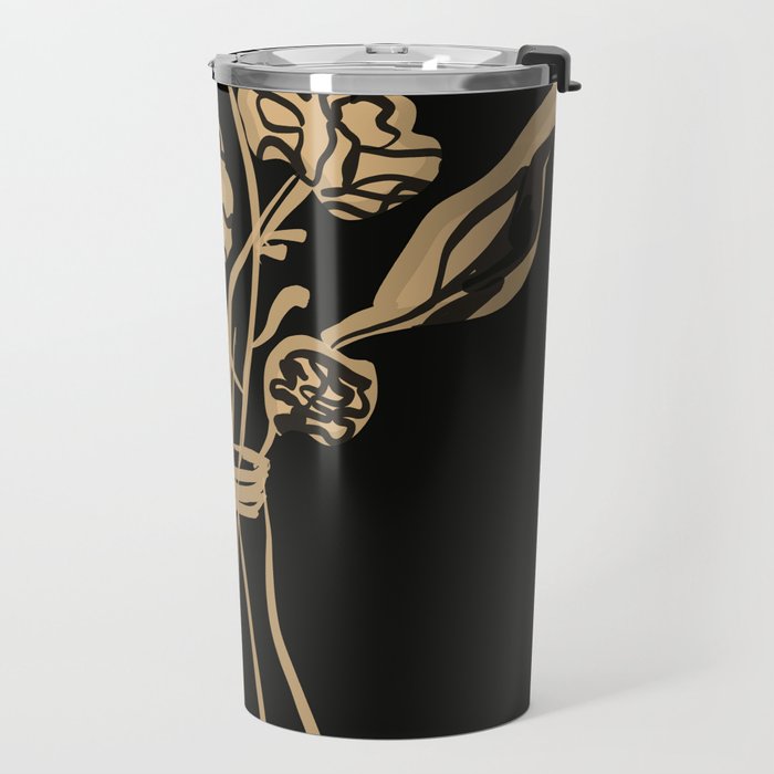 Minimalist Flowers In A Vase 5 Travel Mug Gallery Image 2