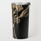 Minimalist Flowers In A Vase 5 Travel Mug Gallery Image 2