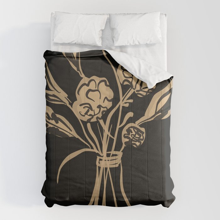 Minimalist Flowers In A Vase 5 Comforter Gallery Image 6