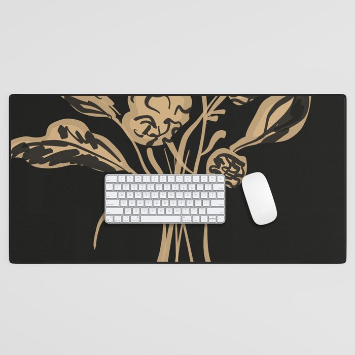 Minimalist Flowers In A Vase 5 Desk Mat Gallery Image 1