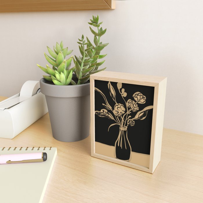 Minimalist Flowers In A Vase 5 Mini Art Print Gallery Image 2