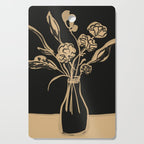 Minimalist Flowers In A Vase 5 Cutting Board Gallery Image 1