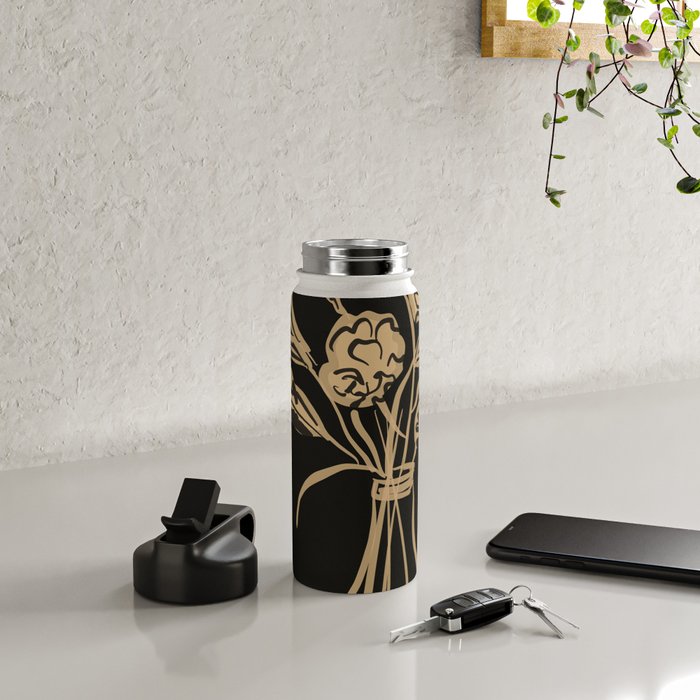 Minimalist Flowers In A Vase 5 Water Bottle Gallery Image 4