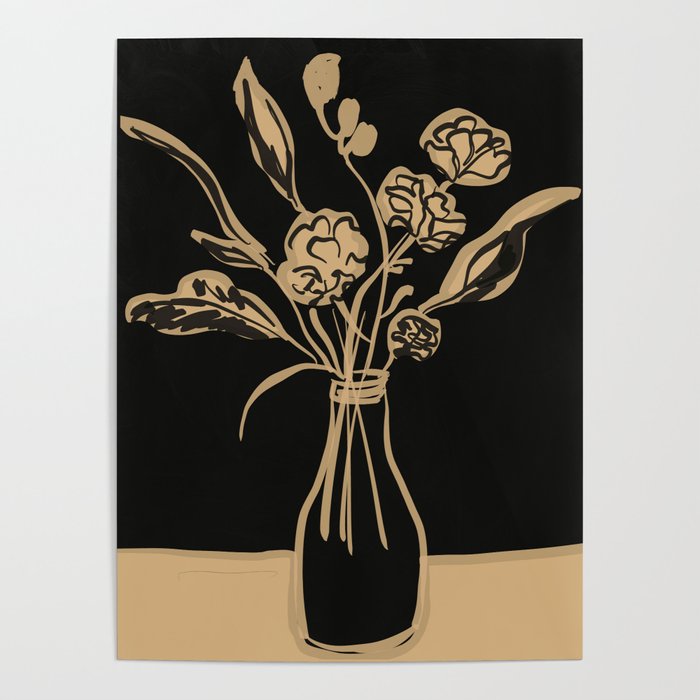 Minimalist Flowers In A Vase 5 Poster Gallery Image 1