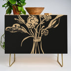 Minimalist Flowers In A Vase 5 Credenza Gallery Image 1