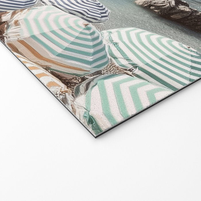 Seaside Patterns - Pastel Umbrella Coastal Print Welcome Mat Gallery Image 2