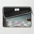 Seaside Patterns - Pastel Umbrella Coastal Print Laptop Sleeve Gallery Image 2