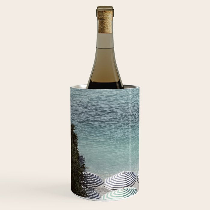 Seaside Patterns - Pastel Umbrella Coastal Print Wine Chiller Gallery Image 2