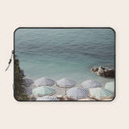 Seaside Patterns - Pastel Umbrella Coastal Print Laptop Sleeve Gallery Image 1