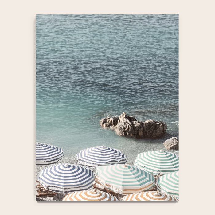 Seaside Patterns - Pastel Umbrella Coastal Print Notebook Gallery Image 4