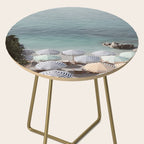 Seaside Patterns - Pastel Umbrella Coastal Print Side Table Gallery Image 2