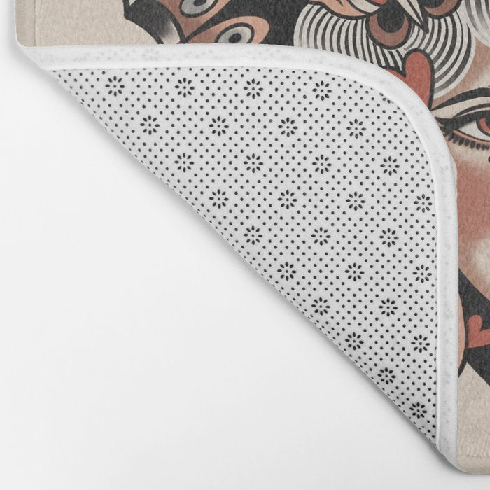 Queen of my heart (white hair) Bath Mat Gallery Image 2