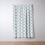 Check - Baby Blue Twist â Checkerboard Print Window Curtain Gallery Image 3