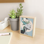 Floral Portrait /collage Mini Art Print Gallery Image 2