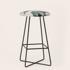 Floral Portrait /collage Stool Gallery Image 1