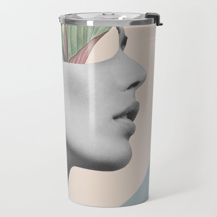 Floral Portrait /collage Travel Mug Gallery Image 2