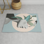 Floral Portrait /collage Rug Gallery Image 1
