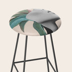 Floral Portrait /collage Stool Gallery Image 2