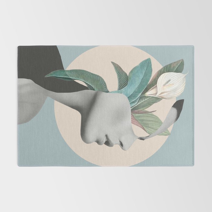 Floral Portrait /collage Rug Gallery Image 2