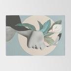 Floral Portrait /collage Rug Gallery Image 2