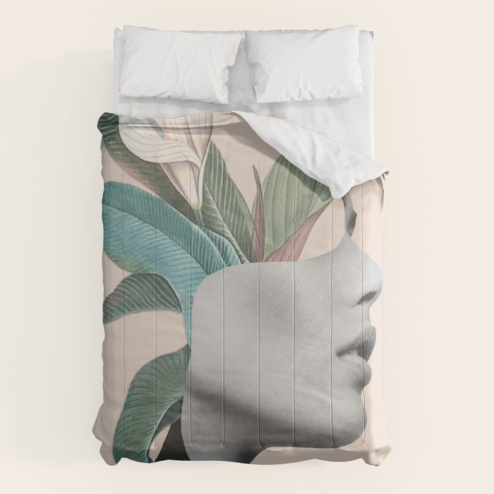 Floral Portrait /collage Comforter Gallery Image 1