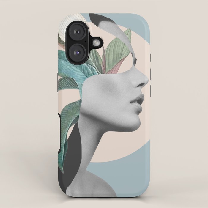 Floral Portrait /collage iPhone Case Gallery Image 1