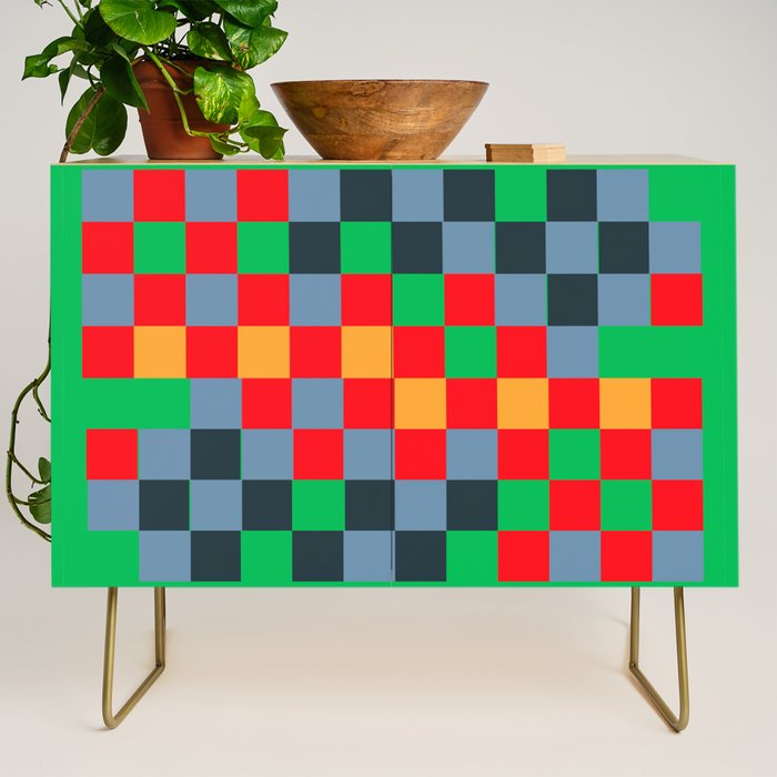 Colorful Checkerboard 2 Credenza Gallery Image 1