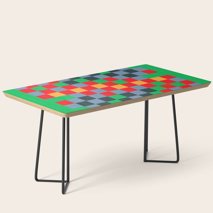 Colorful Checkerboard 2 Coffee Table Gallery Image 1