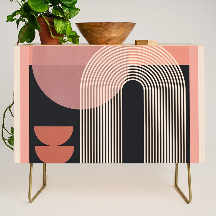 Abstract Geometric Shapes 210 Credenza Gallery Image 1