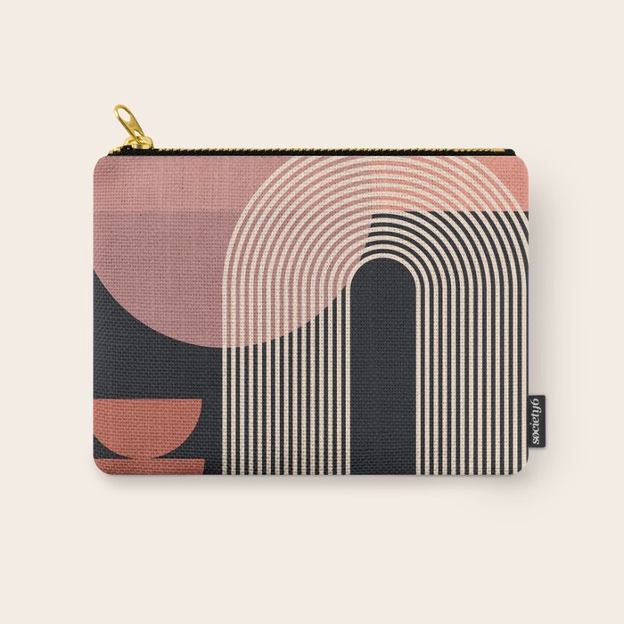 Abstract Geometric Shapes 210 Carry All Pouch Gallery Image 1