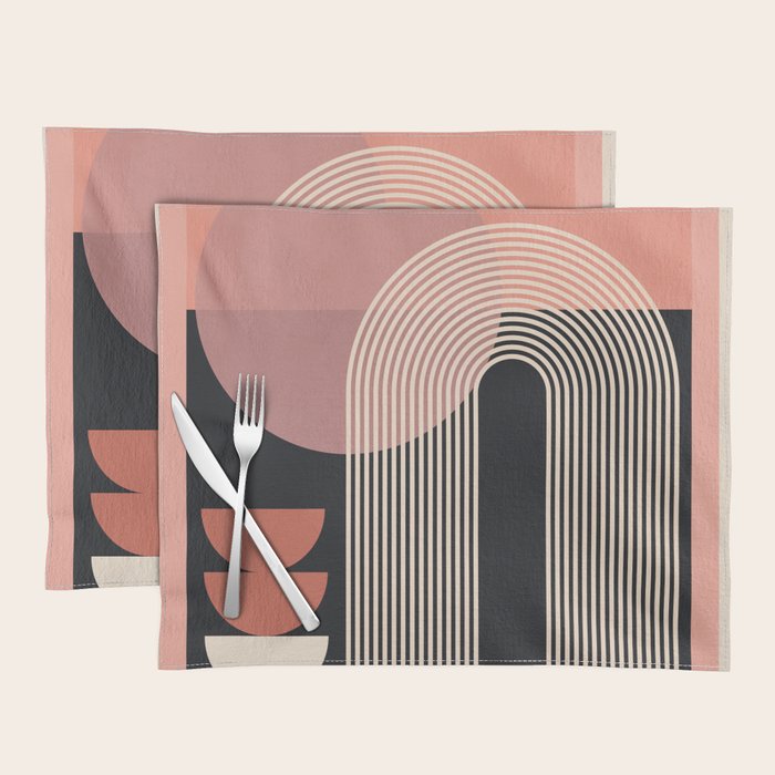 Abstract Geometric Shapes 210 Placemat Gallery Image 1
