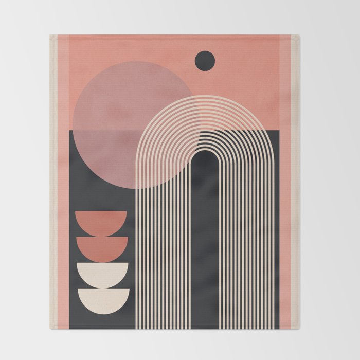 Abstract Geometric Shapes 210 Throw Blanket Gallery Image 2