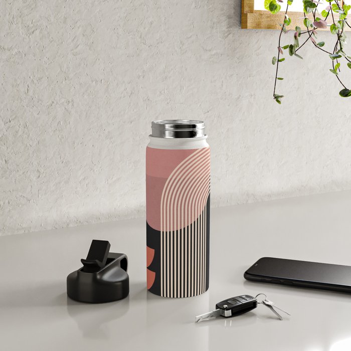 Abstract Geometric Shapes 210 Water Bottle Gallery Image 4