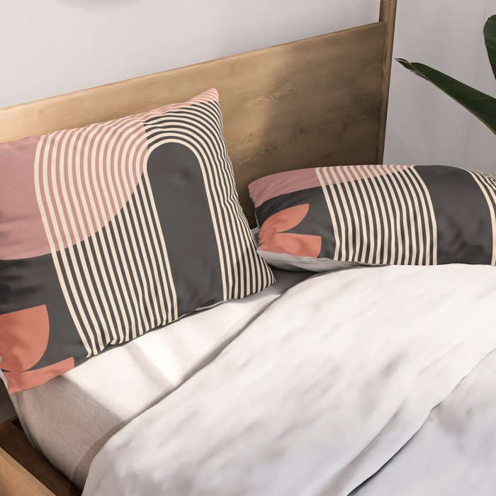Abstract Geometric Shapes 210 Pillow Sham Gallery Image 2