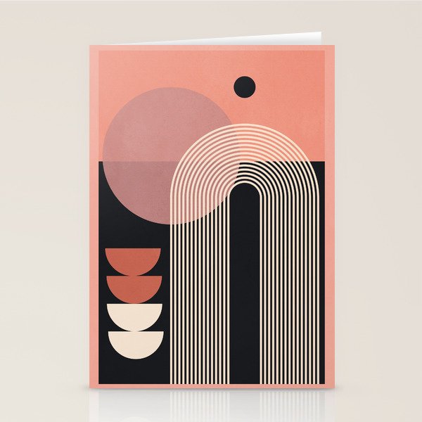 Abstract Geometric Shapes 210 Stationery Card Gallery Image 1
