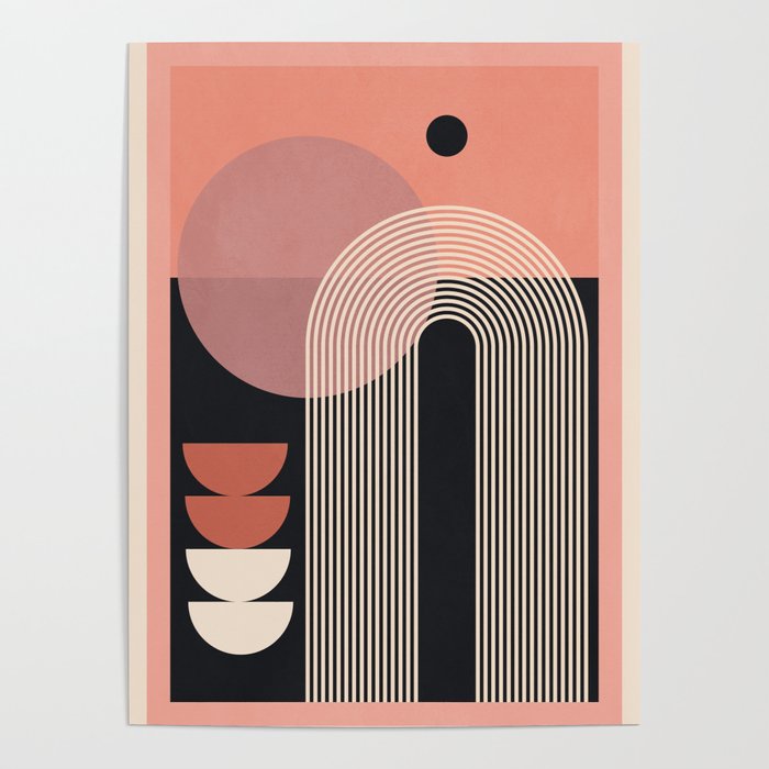 Abstract Geometric Shapes 210 Poster Gallery Image 4