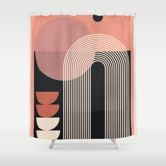 Abstract Geometric Shapes 210 Shower Curtain Gallery Image 1