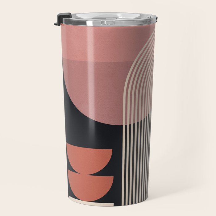 Abstract Geometric Shapes 210 Travel Mug Gallery Image 3