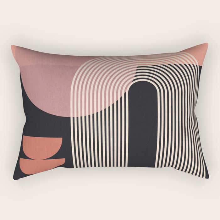 Abstract Geometric Shapes 210 Rectangular Pillow Gallery Image 1