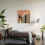 Abstract Geometric Shapes 210 Wood Wall Art Gallery Image 2